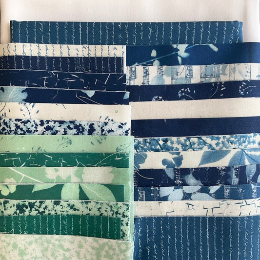 Carolina Shag Quilt Kit featuring Bluebell by Janet Clare