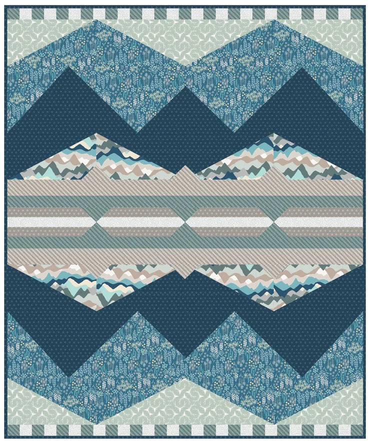 Cascadia Quilt featuring Horizon by Pippa Shaw : Quilt Kit