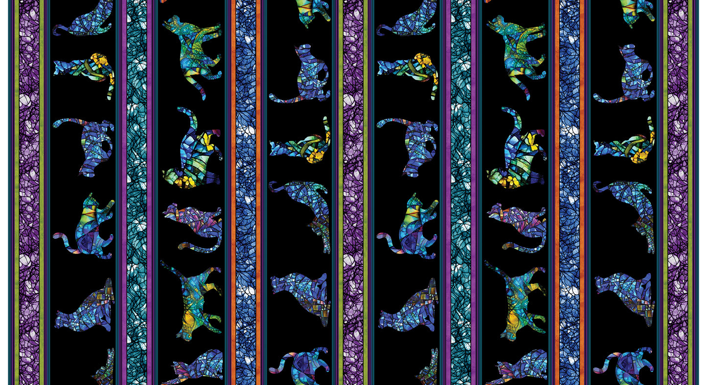 Cat Artistry by Peggy Collins : Fabric Bundles Including Panel