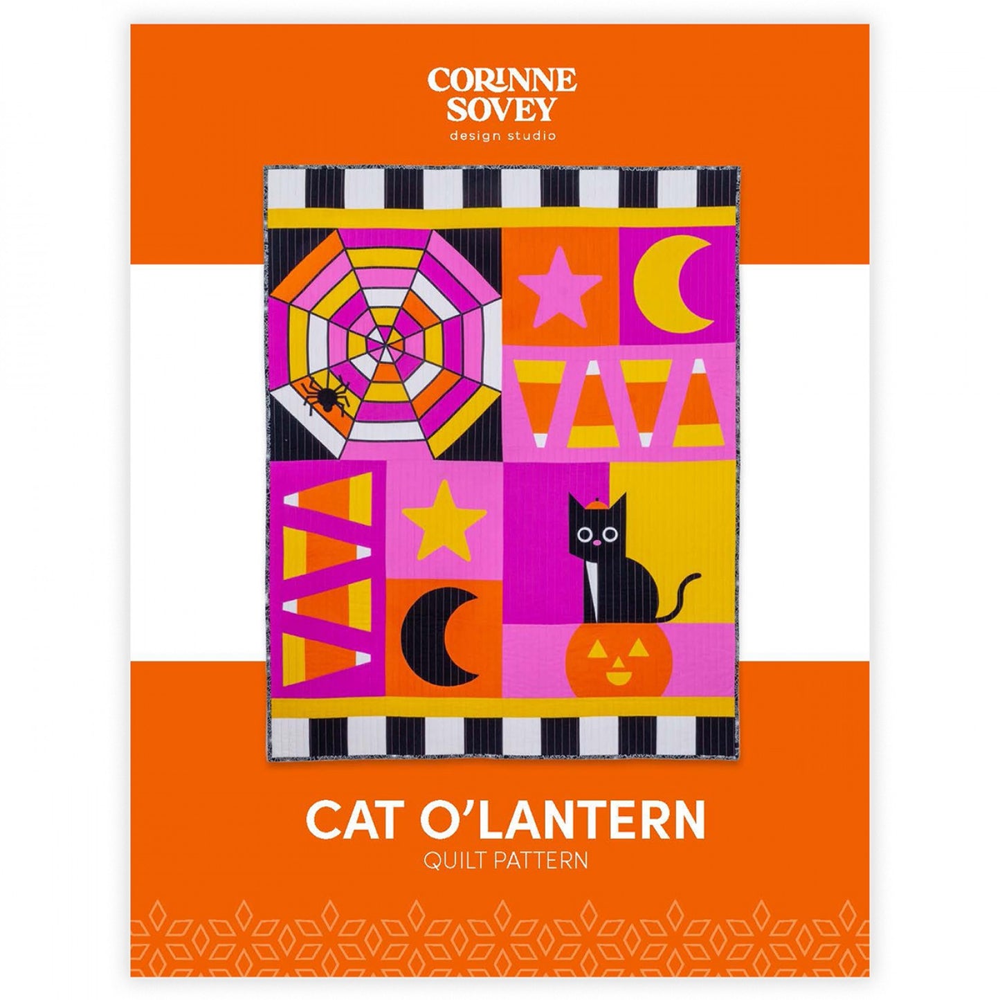 Cat O'Lantern Applique Quilt Pattern by Corinne Sovey CSDS-CO307 - Special Order