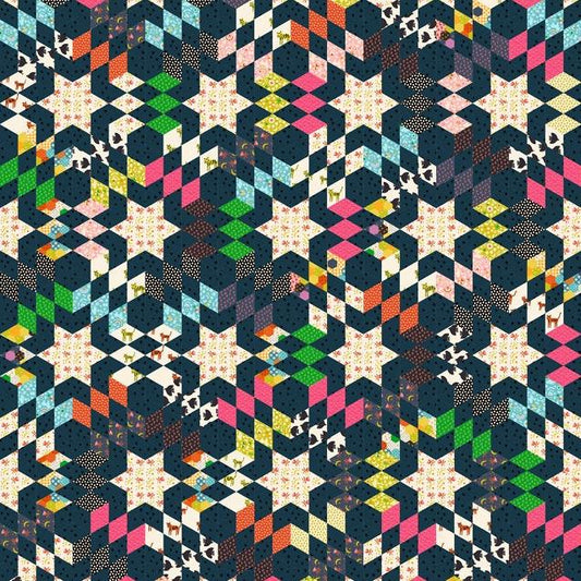 Catnap by Alexia Marcelle Abegg : Heirloom Stars Quilt Kit