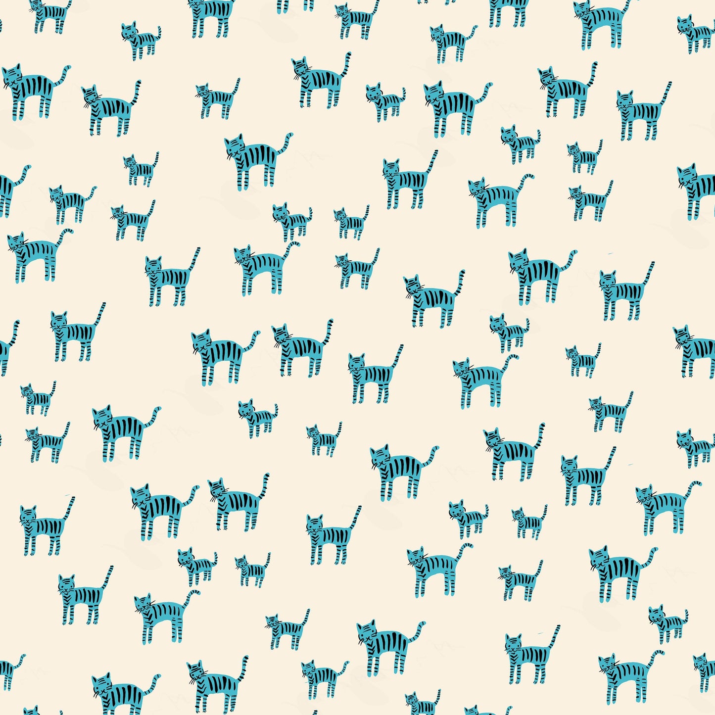 Catnap by Alexia Marcelle Abegg : Tiger Stripes Turquoise RS4132 14