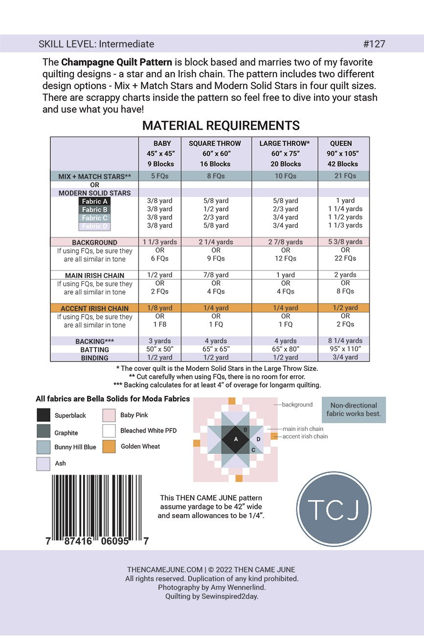 Champagne Quilt Pattern by Then Came June