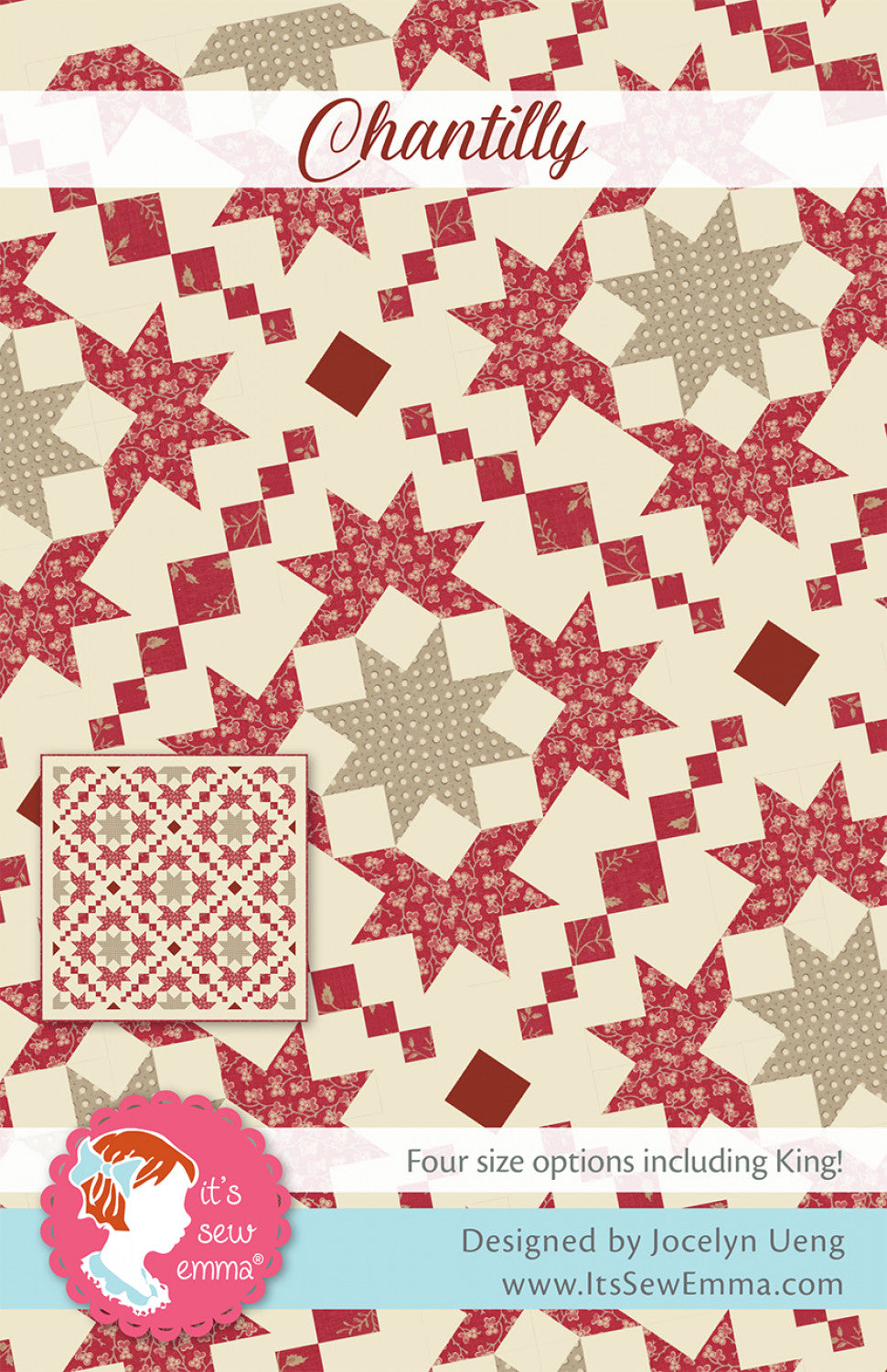 Chantilly Quilt Pattern by It’s Sew Emma
