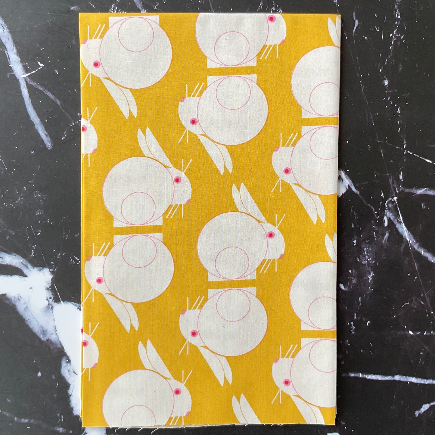 Charley Harper Best Friends - Bunnies Stagger Sunshine Poplin CH-387