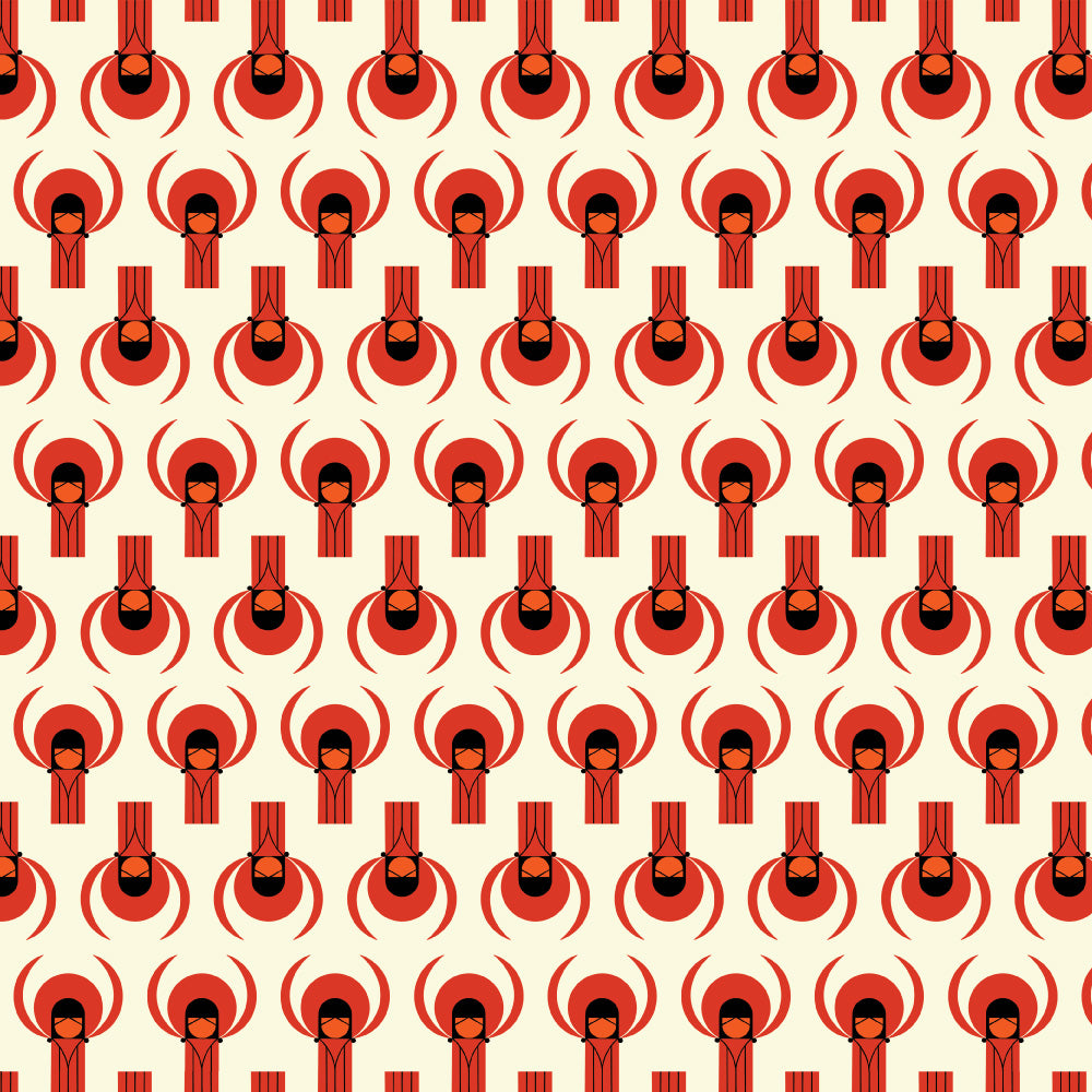 Charley Harper Best Friends - Cardinal Flight Poplin CH-382