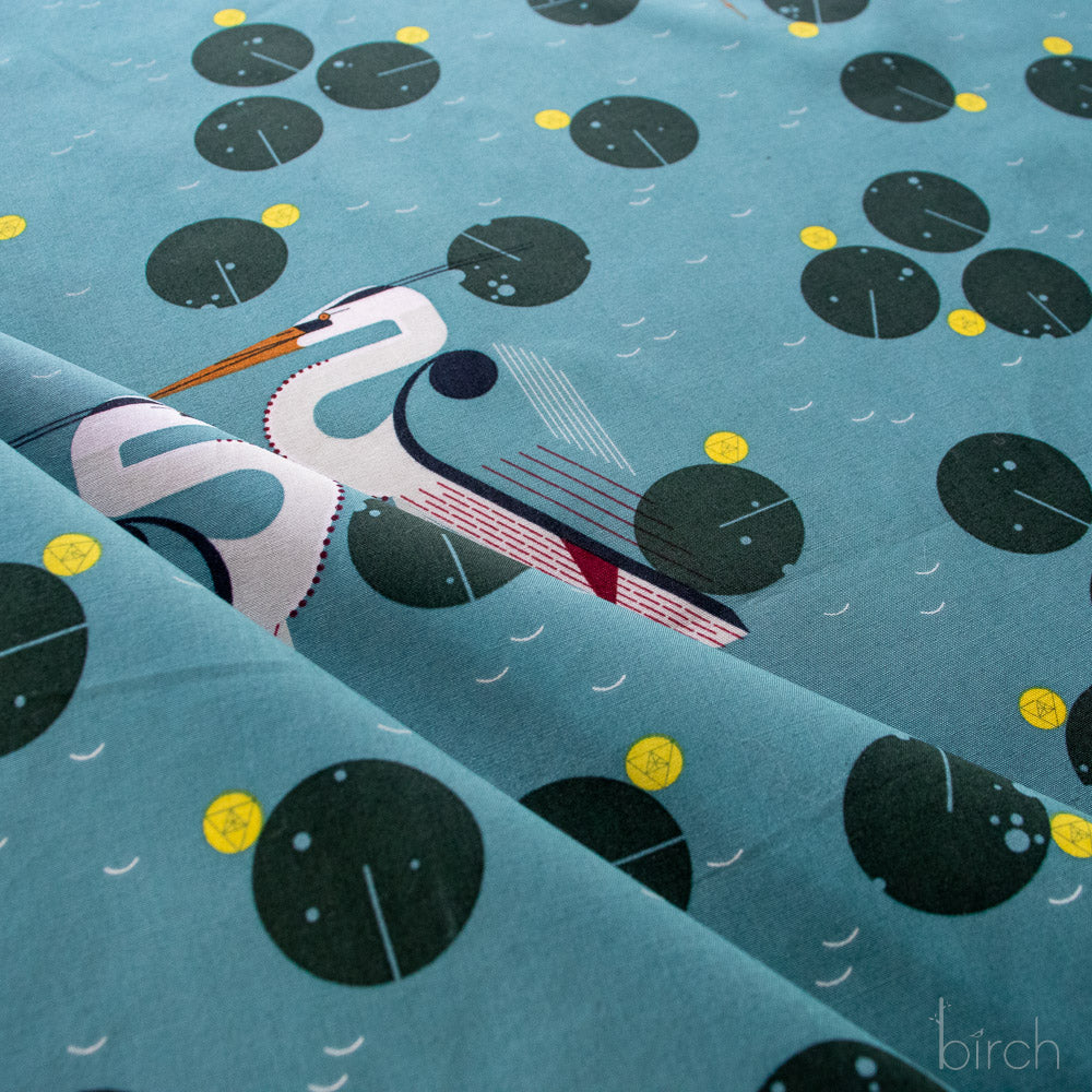 Charley Harper Coastal Vol 2 - New Herondipity Poplin CH-447