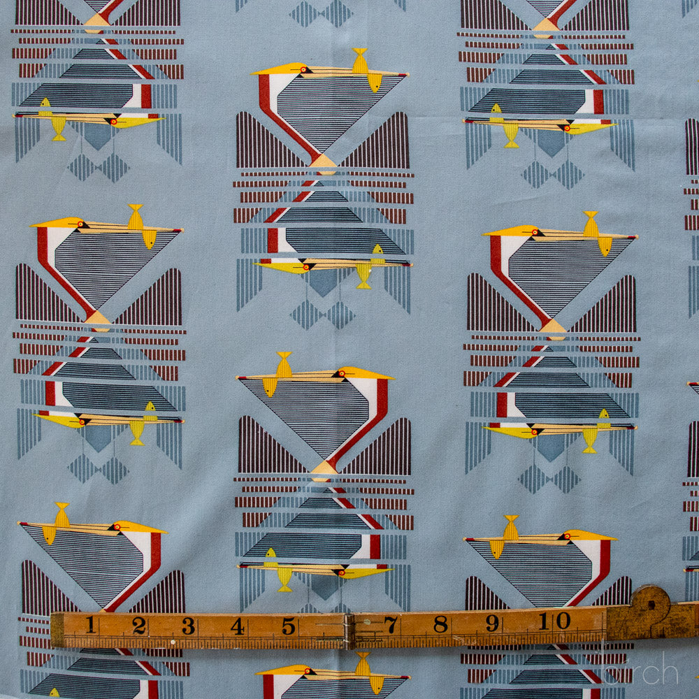 Charley Harper Coastal Vol 2 - Pelican Reflection Poplin CH-445