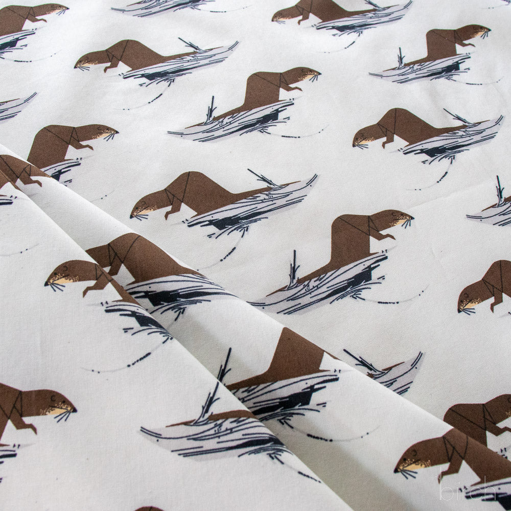 Charley Harper Coastal Vol 2 - Tree Otter Poplin CH-443