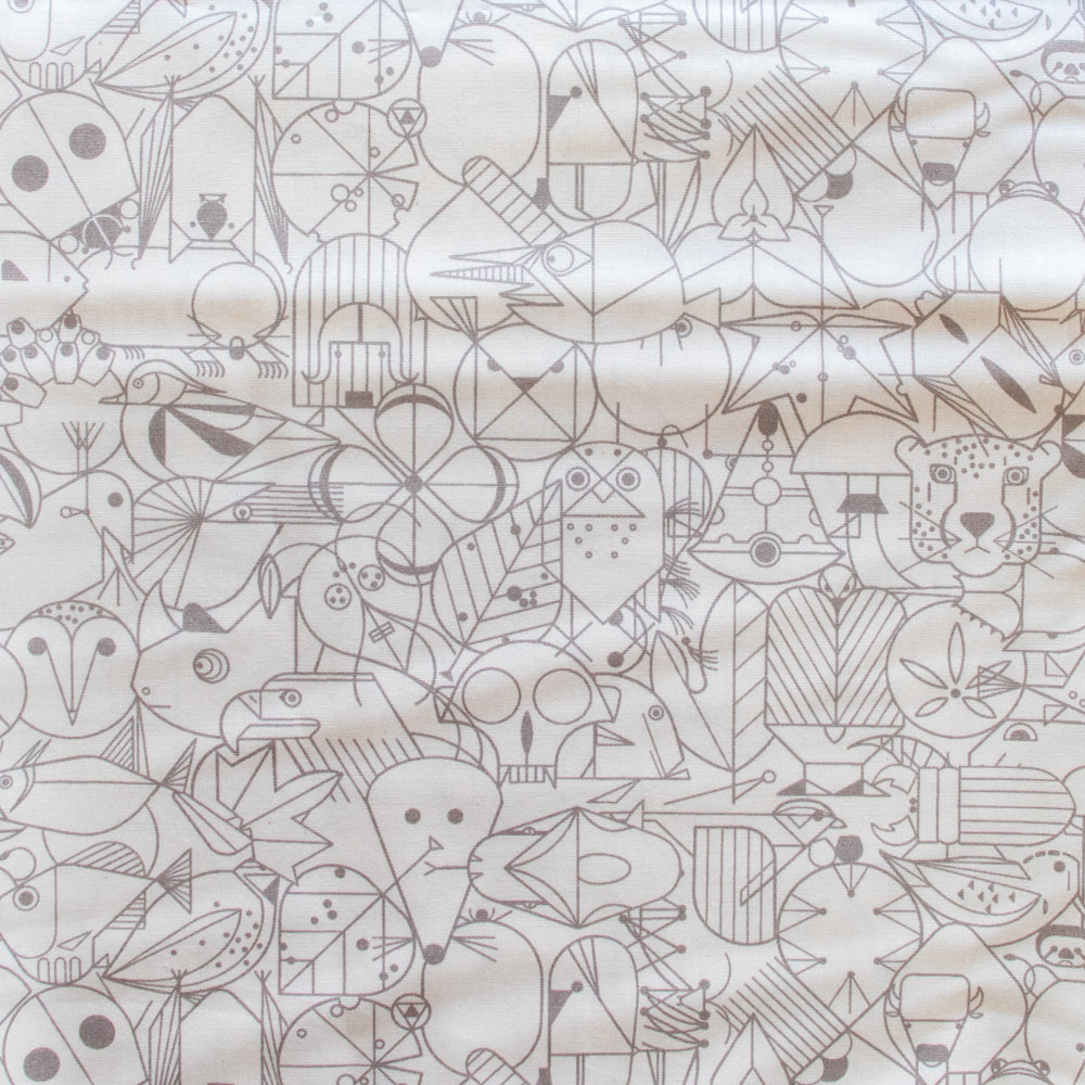 Charley Harper End Paper Basics - Ash Poplin