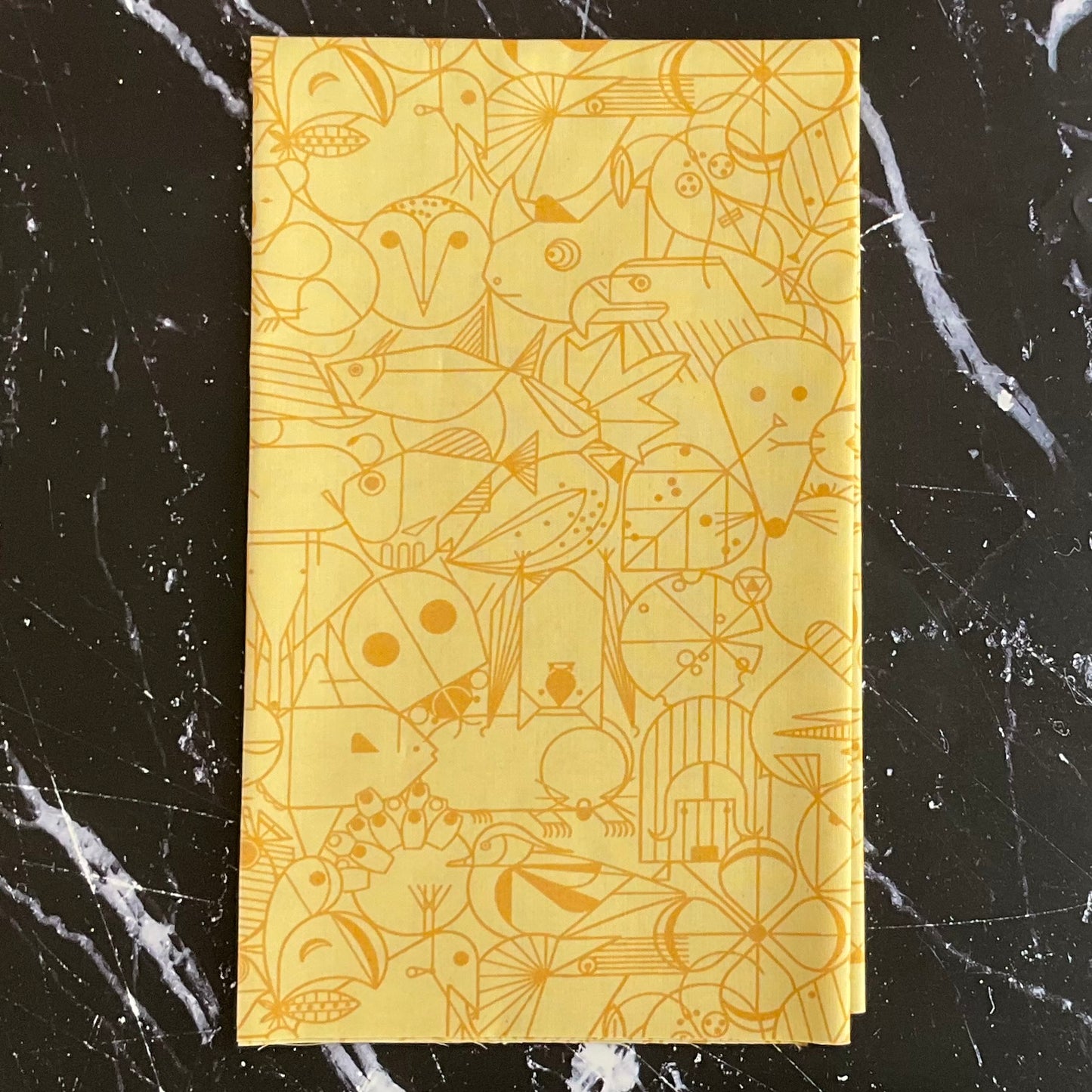 Charley Harper End Paper Basics - Golden Meadow Poplin