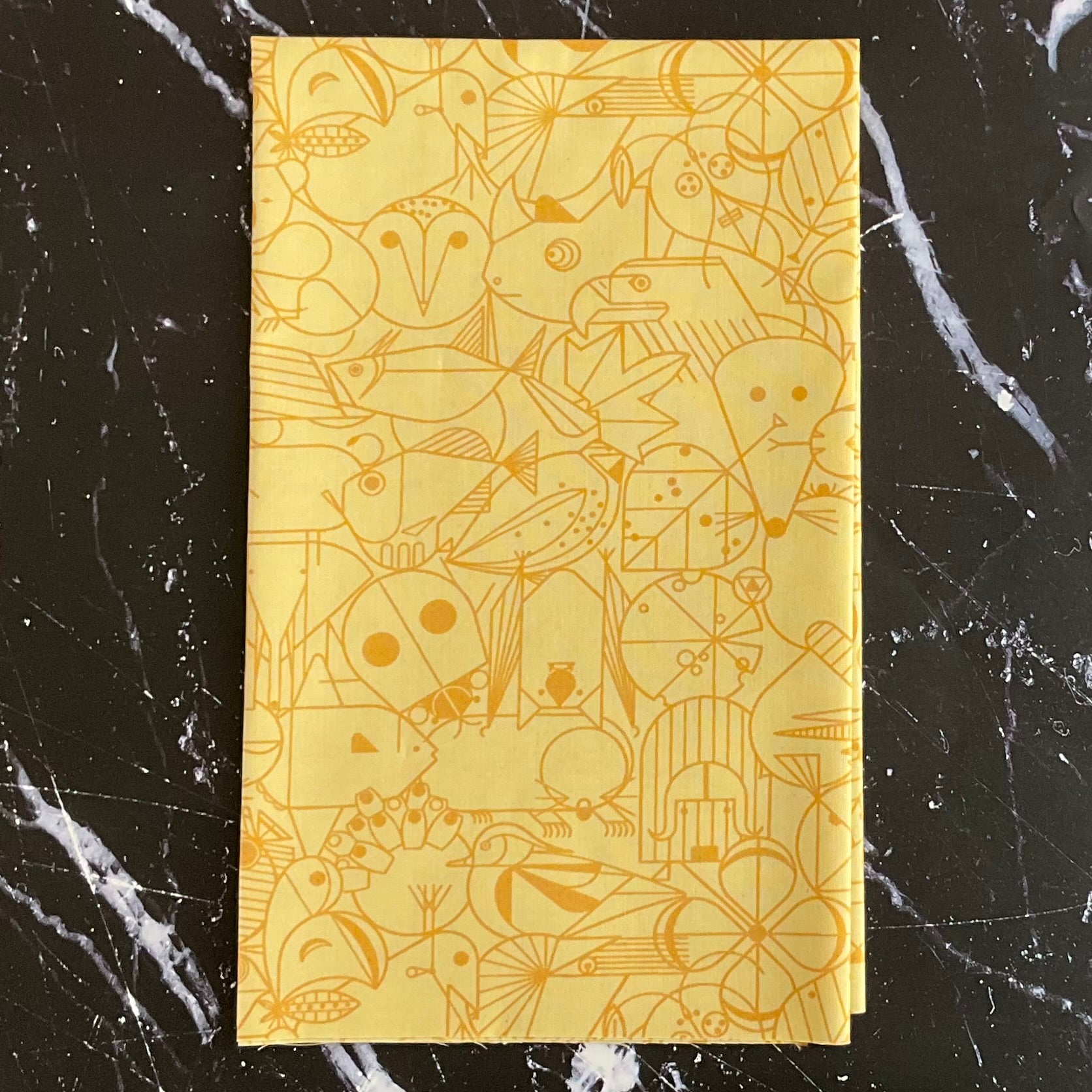 Charley Harper End Paper Basics - Golden Meadow Poplin