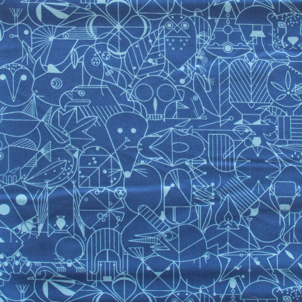 Charley Harper End Paper Basics - Twilight Poplin