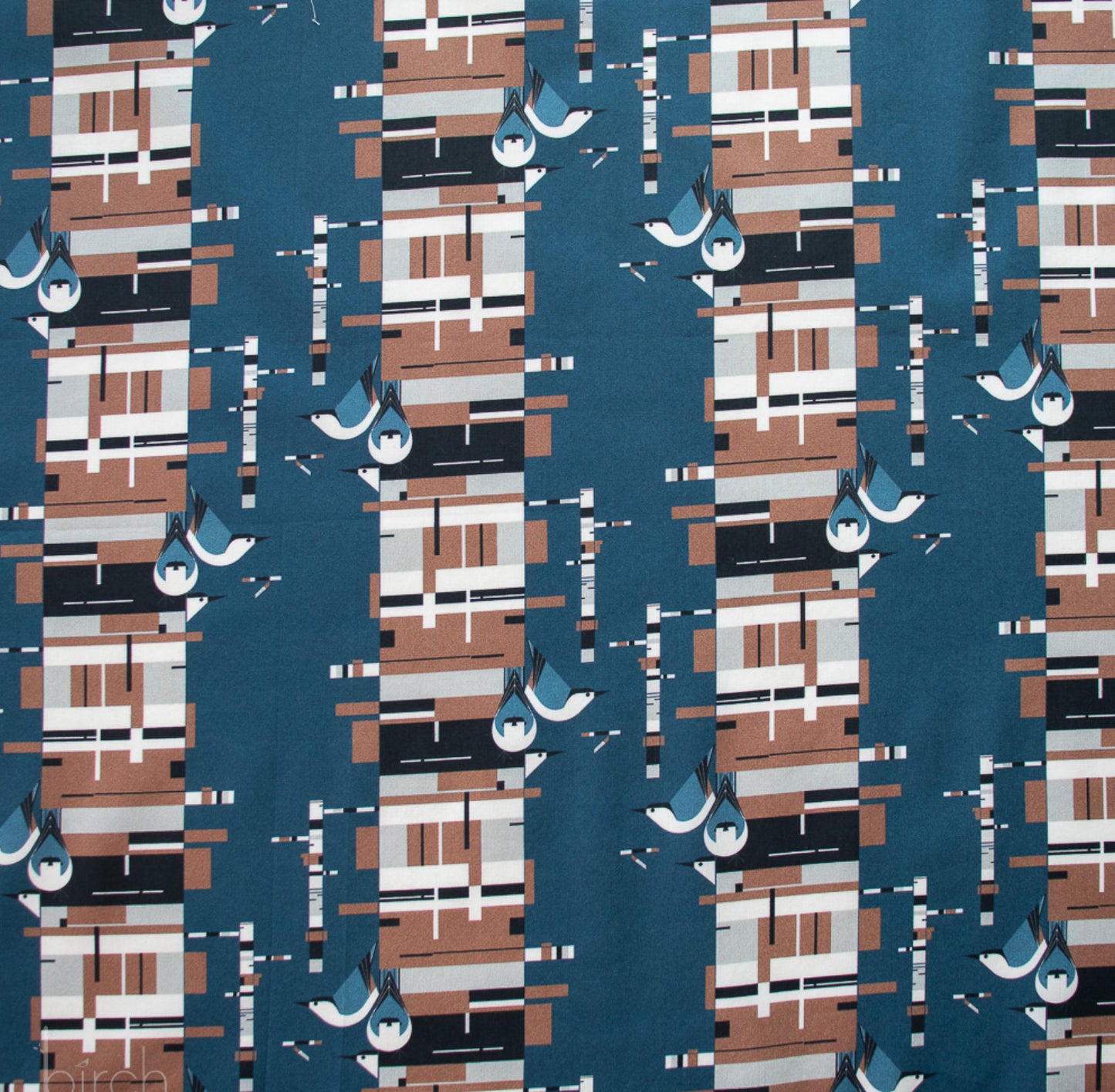 Charley Harper Harvest Vol. 3 Birch Bark Poplin CH-423