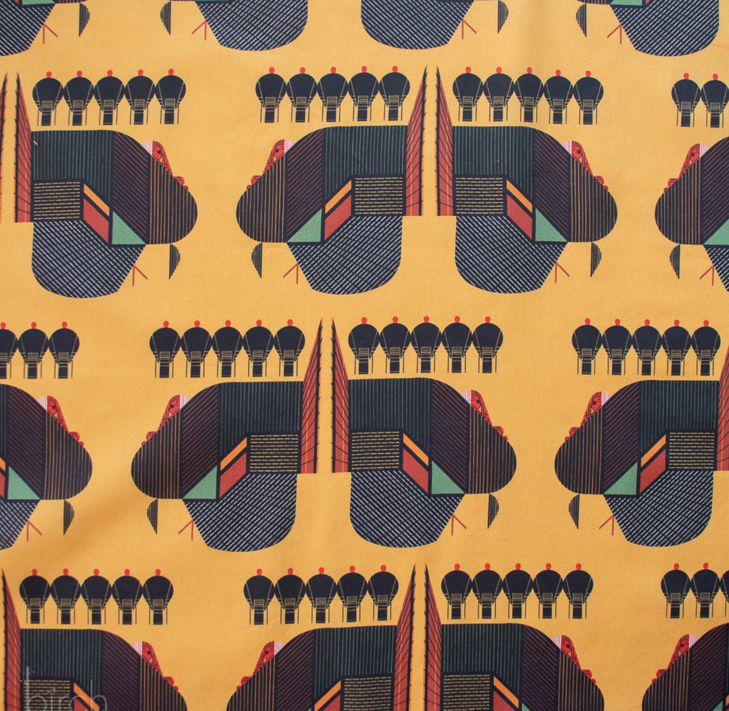 Charley Harper Harvest Vol. 3 Turkey Talk Poplin CH-417