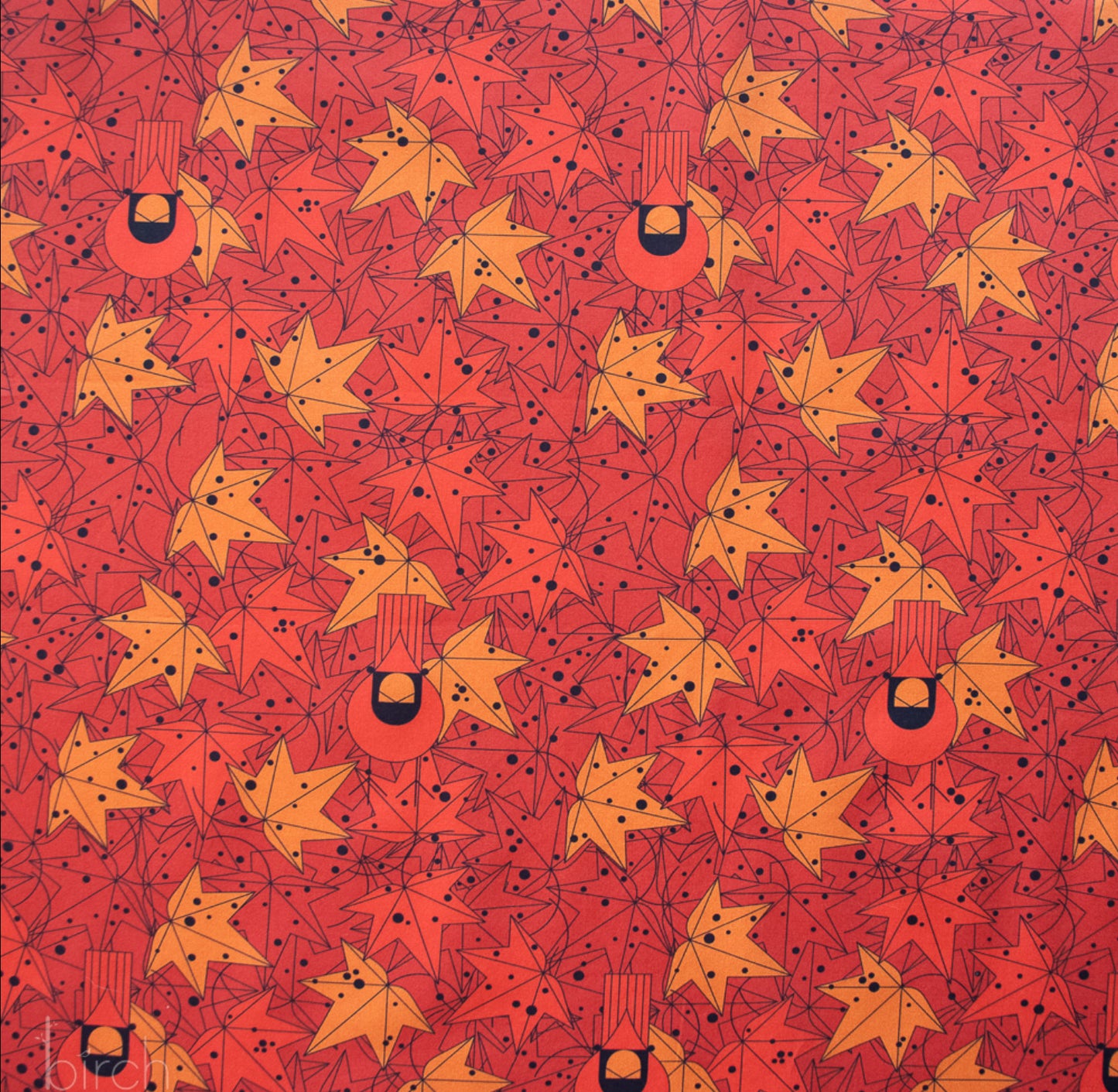 Charley Harper Harvest Vol. 3 Under the Sugar Gum Tree Poplin CH-413