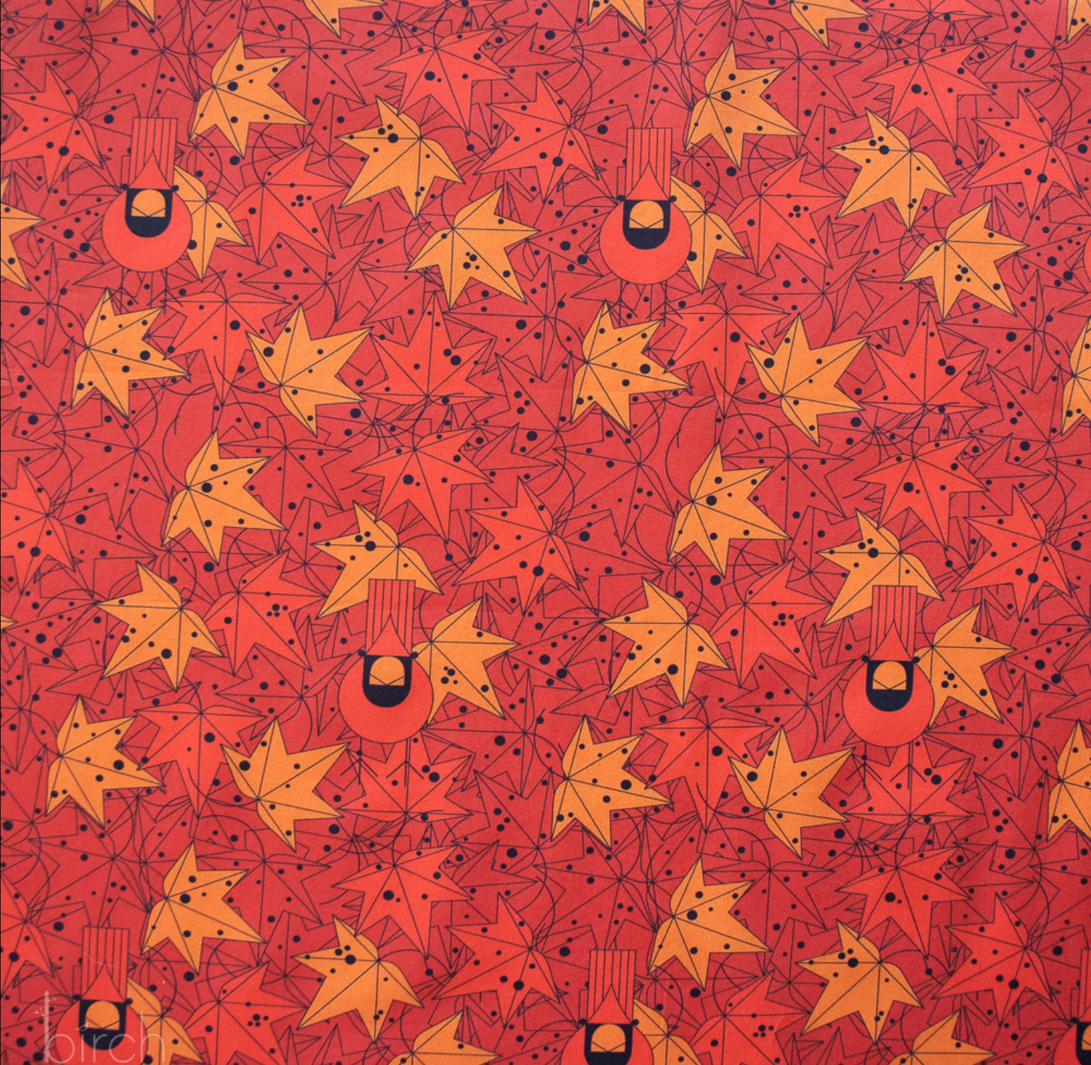 Charley Harper Harvest Vol. 3 Under the Sugar Gum Tree Poplin CH-413