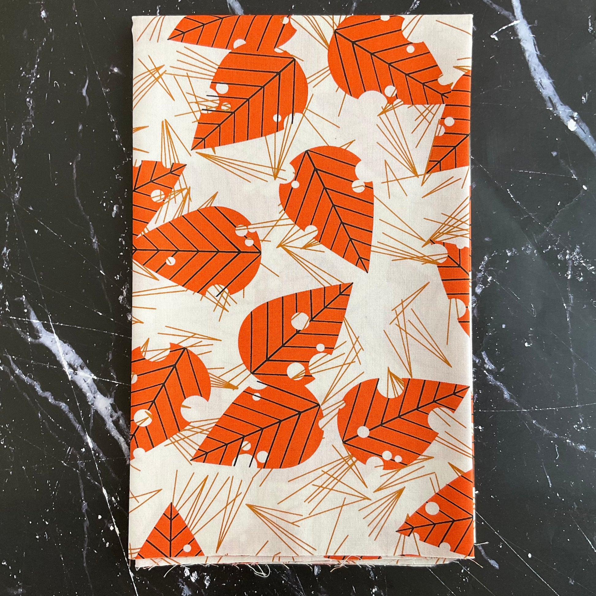 Charley Harper Michigan Audubon - Leaves & Pine Needles Poplin CH-392