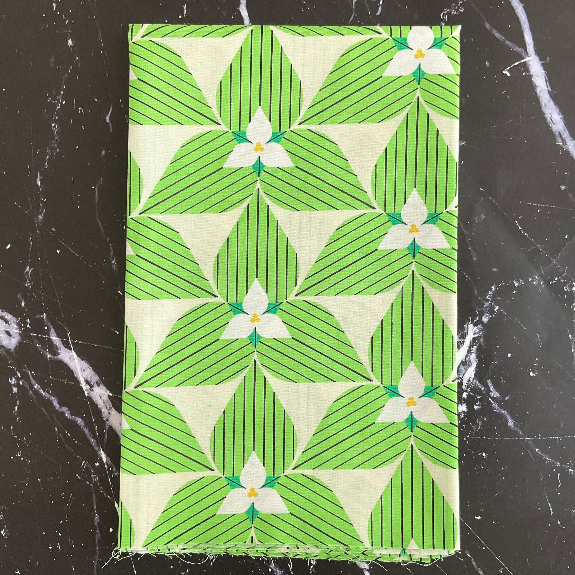 Charley Harper Michigan Audubon - Trillium Flowers Poplin CH-395