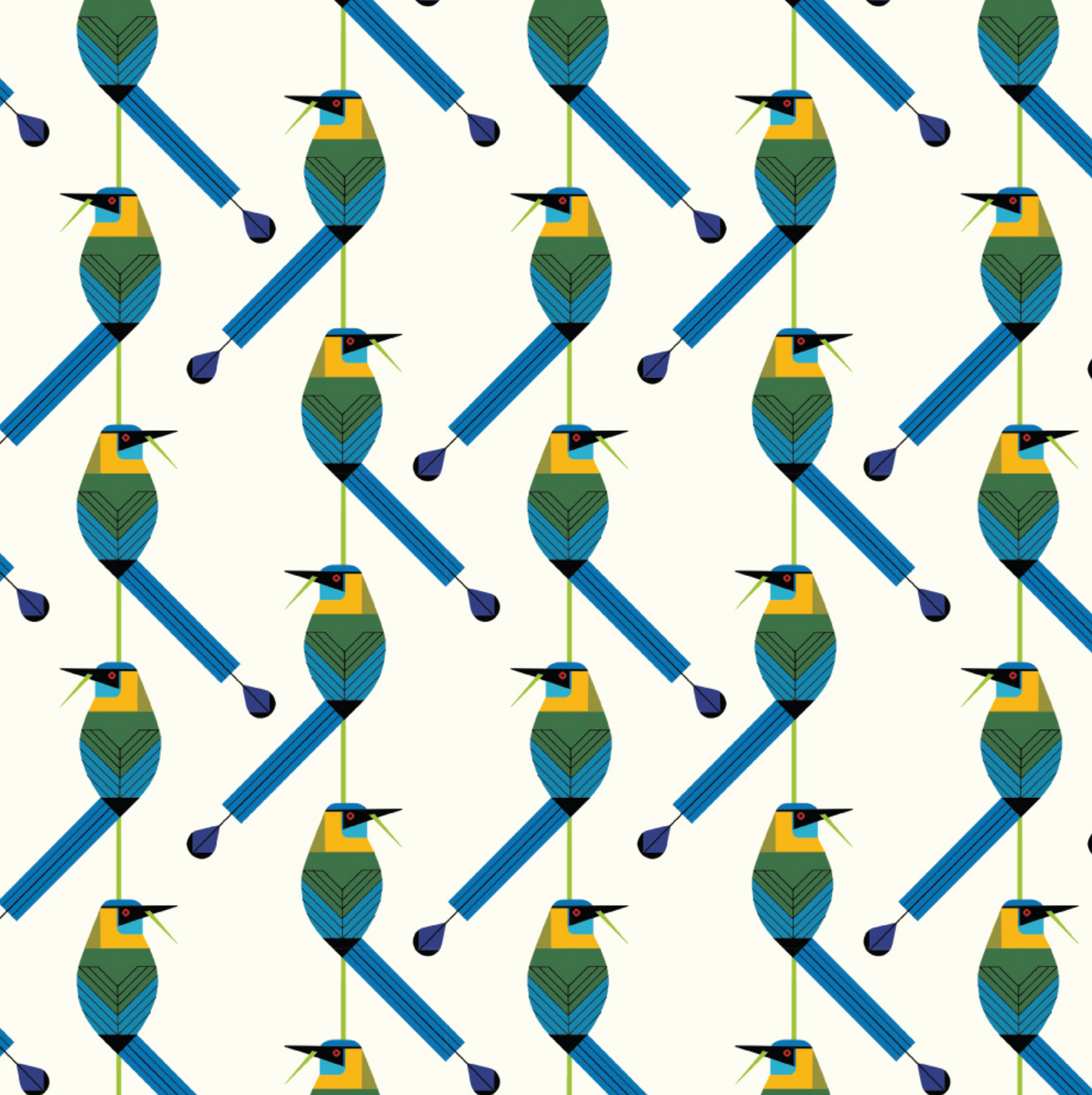 Charley Harper Monteverde Habitat Vol. 1 - Round Tailed Vine Percher CH-373