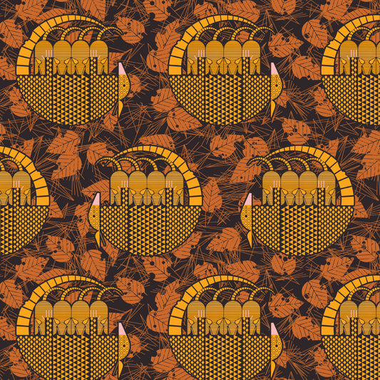 Charley Harper Nurture Vol. 3 - Armadillo Fam Poplin CH-400