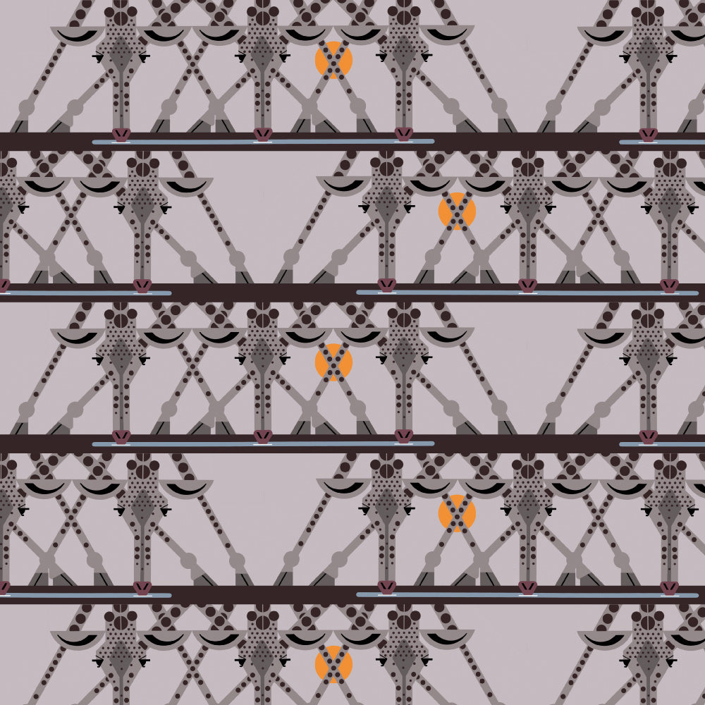 Charley Harper Nurture Vol. 3 - Drink Up Poplin CH-399