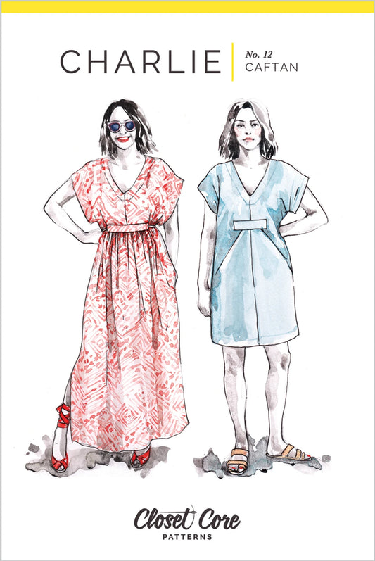 Charlie Caftan Dress Pattern by Closet Core Patterns - Special Order