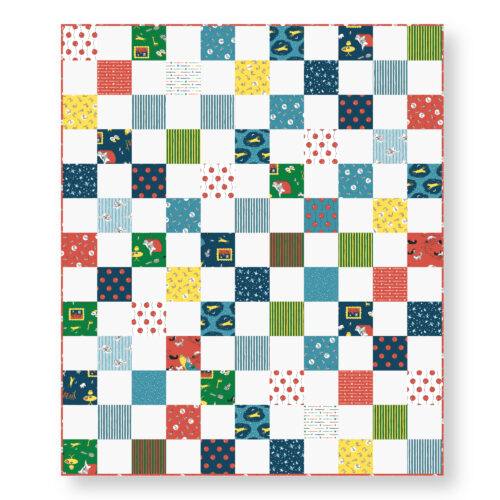 Goodnight Moon by Cloud9 Fabrics : Free PDF Charming Grid Quilt Pattern