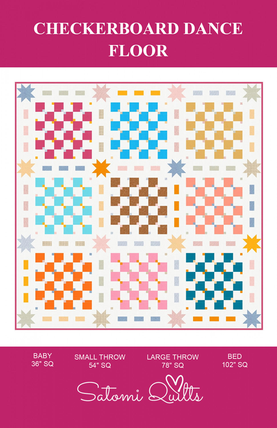 Checkerboard Dance FloorQuilt Pattern by Satomi Quilts