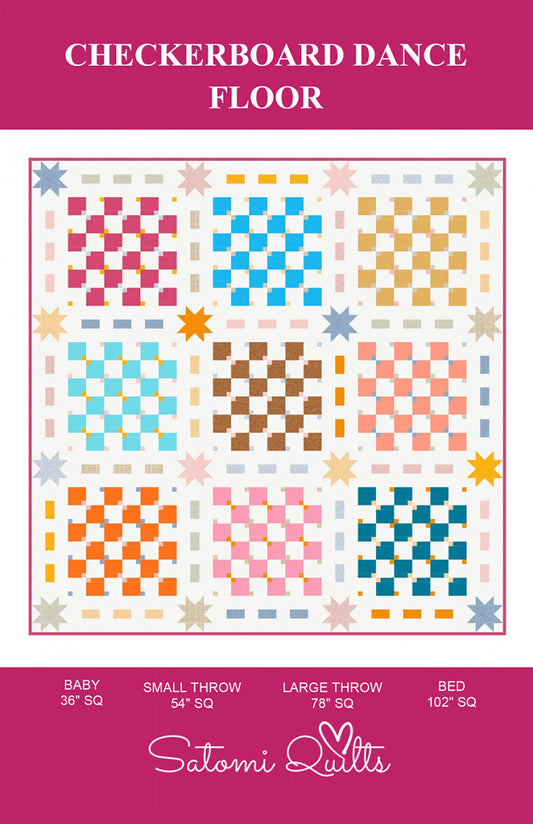 Checkerboard Dance FloorQuilt Pattern by Satomi Quilts
