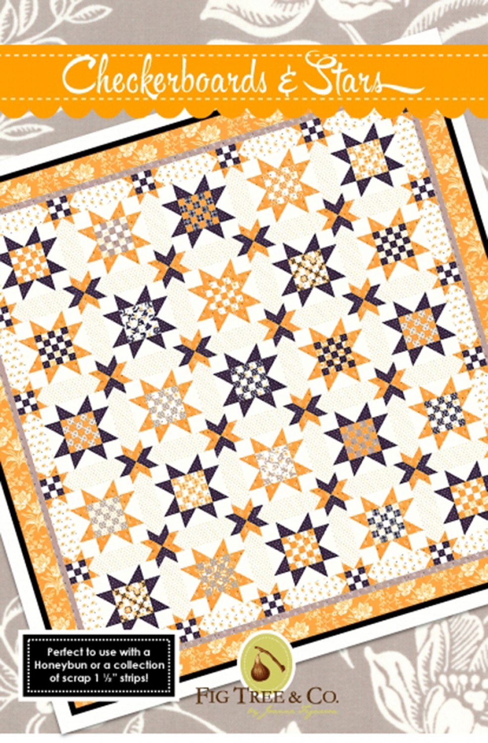 Checkerboards And Stars Quilt Pattern by Fig Tree & Co.