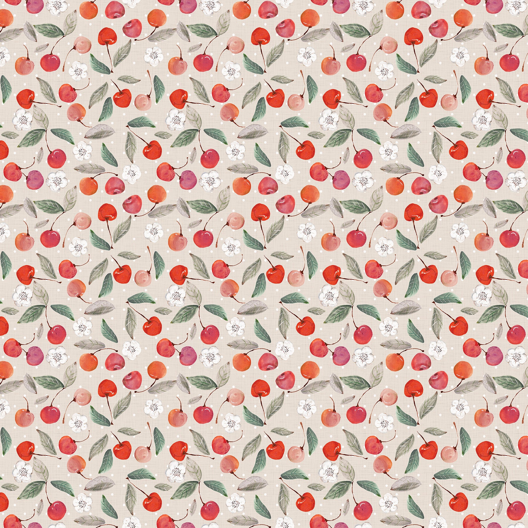 Cherry Orchard by Bernadett Urbanovics : Cherry Taupe 91316-14