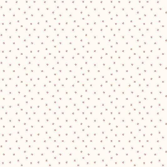 Cherry Orchard by Bernadett Urbanovics : Ditsy Cherries Cream 91317-11