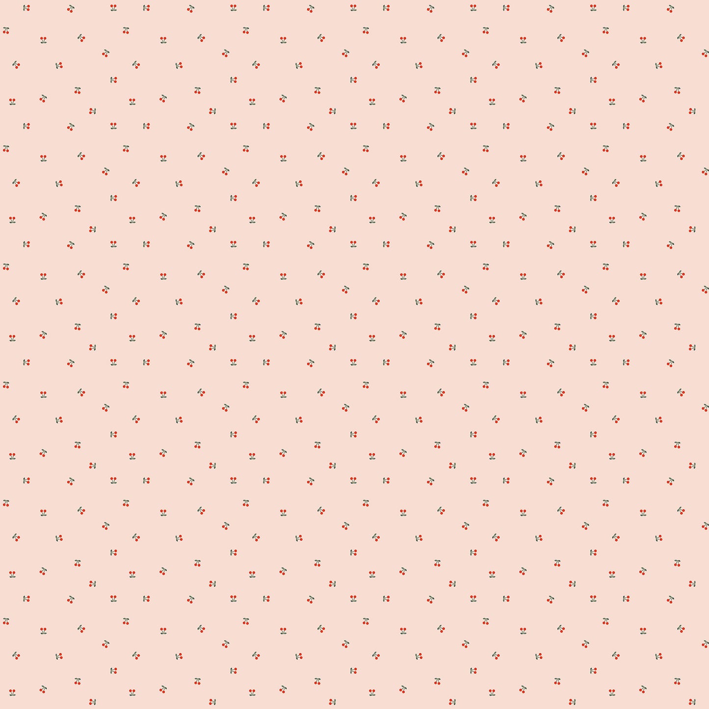 Cherry Orchard by Bernadett Urbanovics : Ditsy Cherries Rose 91317-21