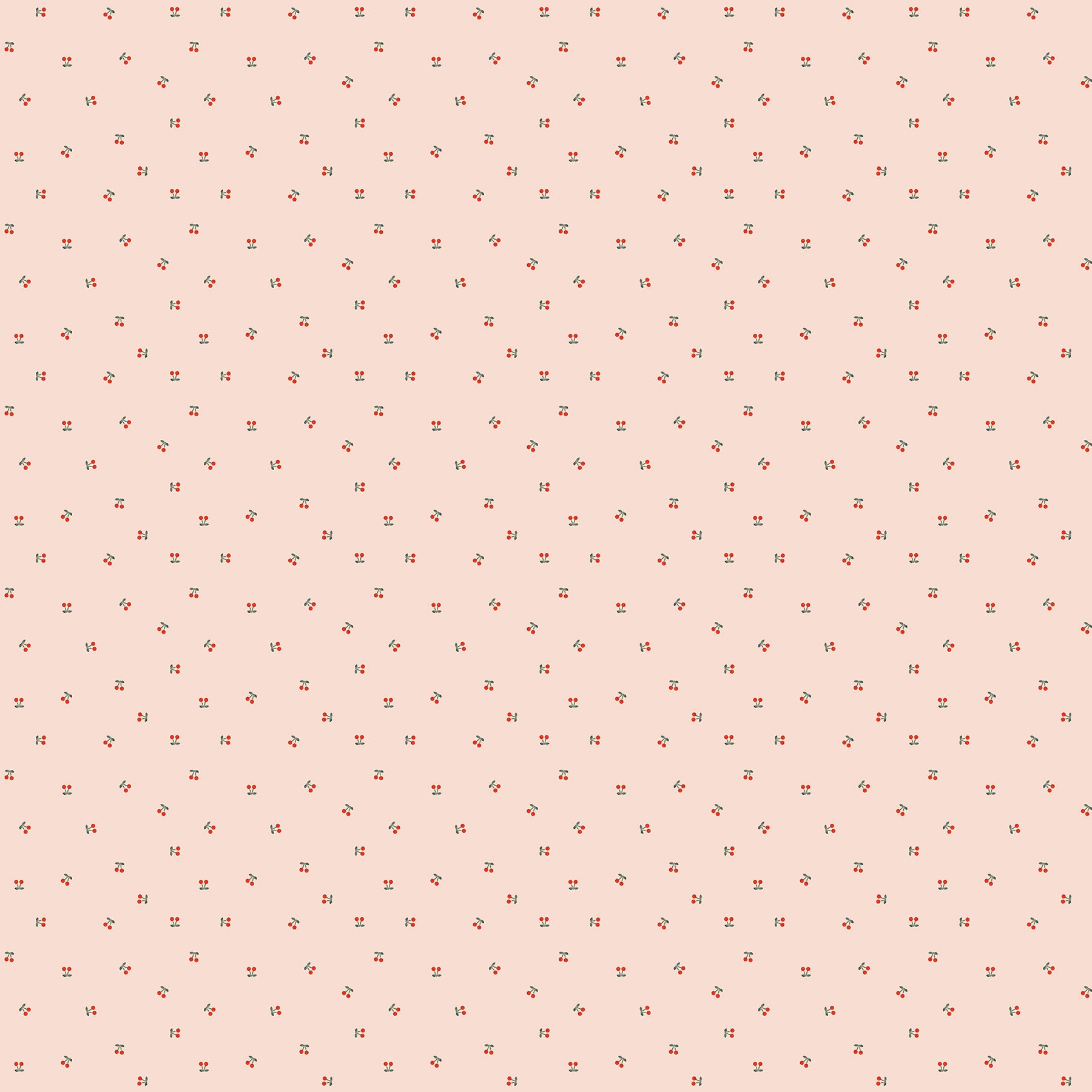 Cherry Orchard by Bernadett Urbanovics : Ditsy Cherries Rose 91317-21