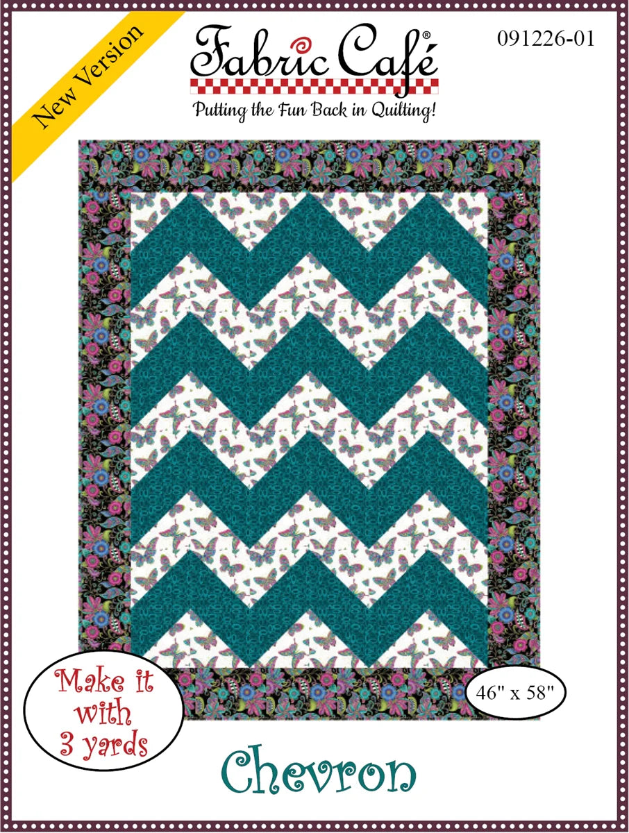 Chevron Quilt Pattern by Fabric Cafe