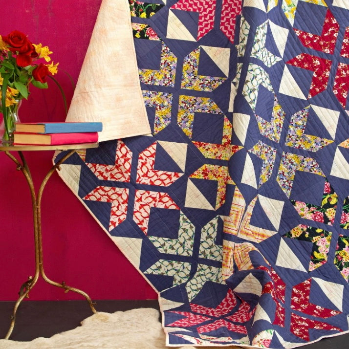 Chevron Stars Quilt Kit featuring Charlotte by Bari J.