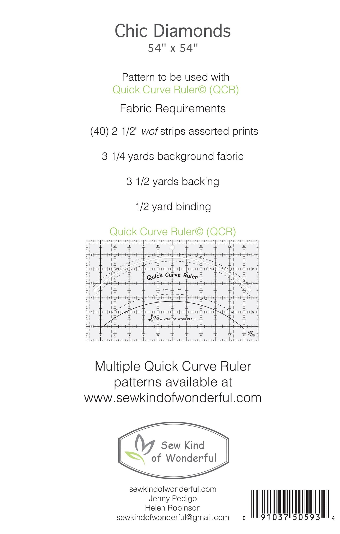 Chic Diamonds Quilt Pattern by Sew Kind of Wonderful