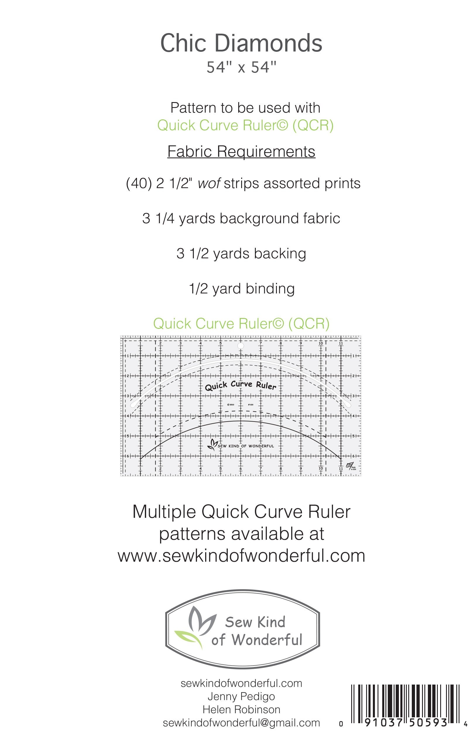 Chic Diamonds Quilt Pattern by Sew Kind of Wonderful