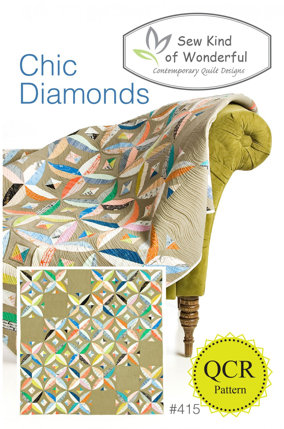Chic Diamonds Quilt Pattern by Sew Kind of Wonderful