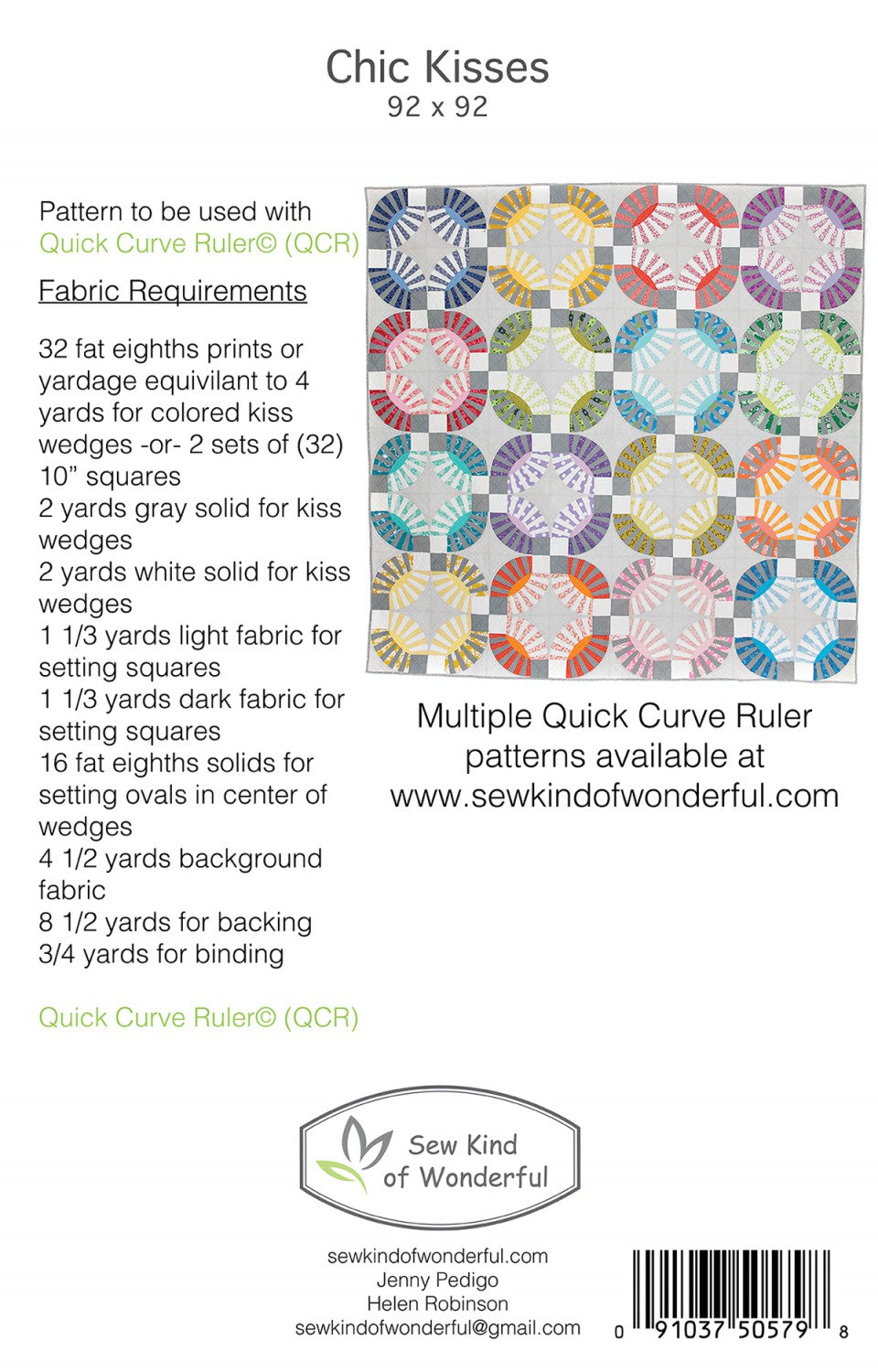 Chic Kisses Quilt Pattern by Sew Kind of Wonderful