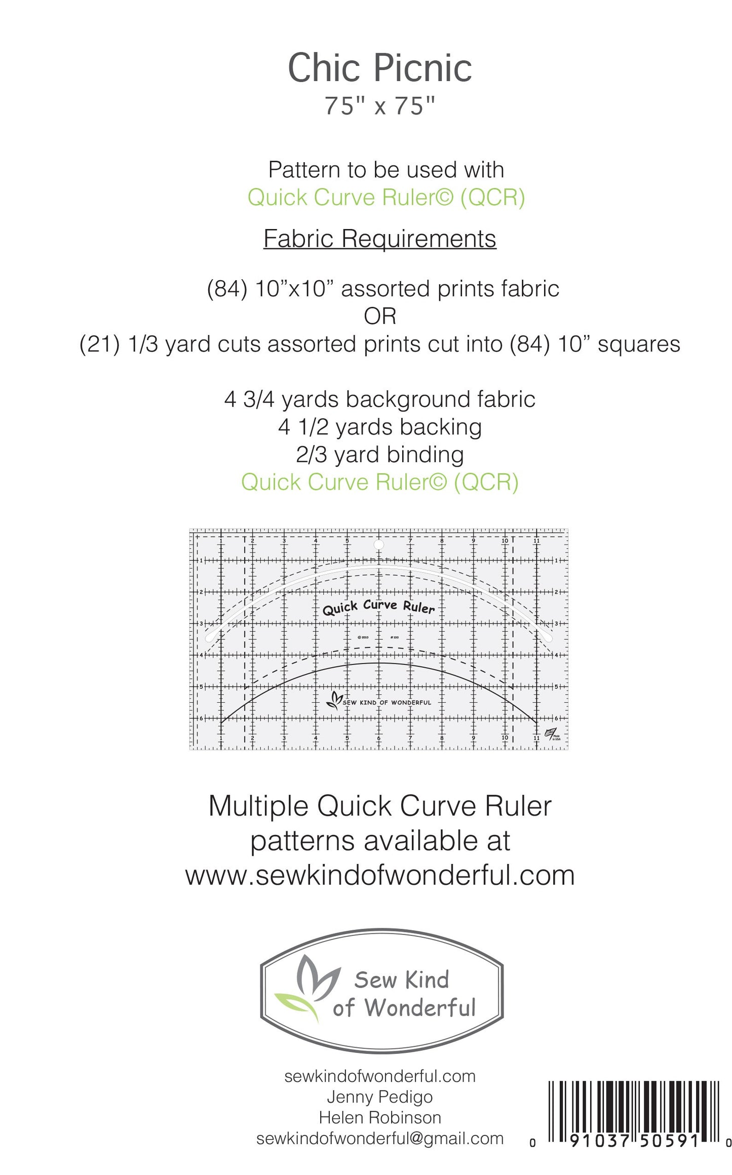 Chic Picnic Quilt Pattern by Sew Kind of Wonderful