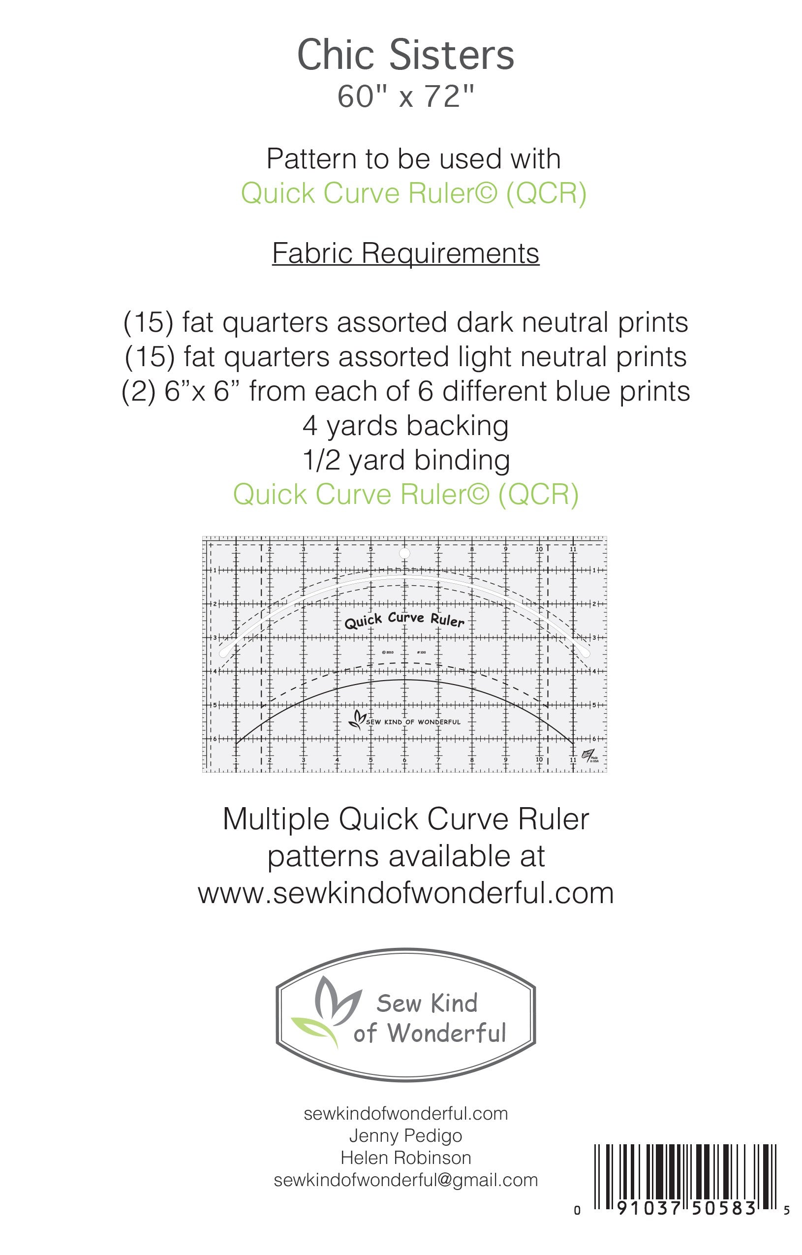 Chic Sisters Quilt Pattern by Sew Kind of Wonderful