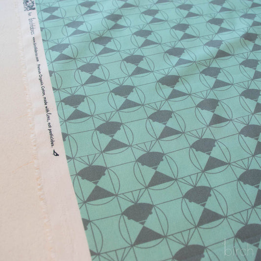 Chickadee End Papers Basic by Charley Harper: Seafoam CH-436-SEAFOAM (Estimated Ship Date November 2025)