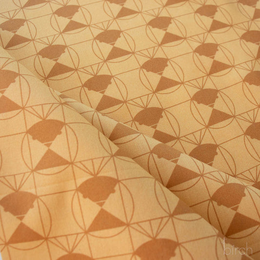 Chickadee End Papers Basic by Charley Harper: Toffee CH-436-TOFFEE