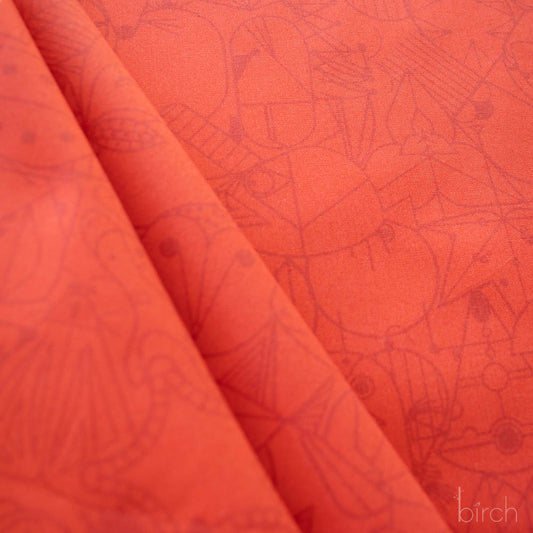 Chickadee End Papers and Original End Paper Basic by Charley Harper : Fabric Bundles