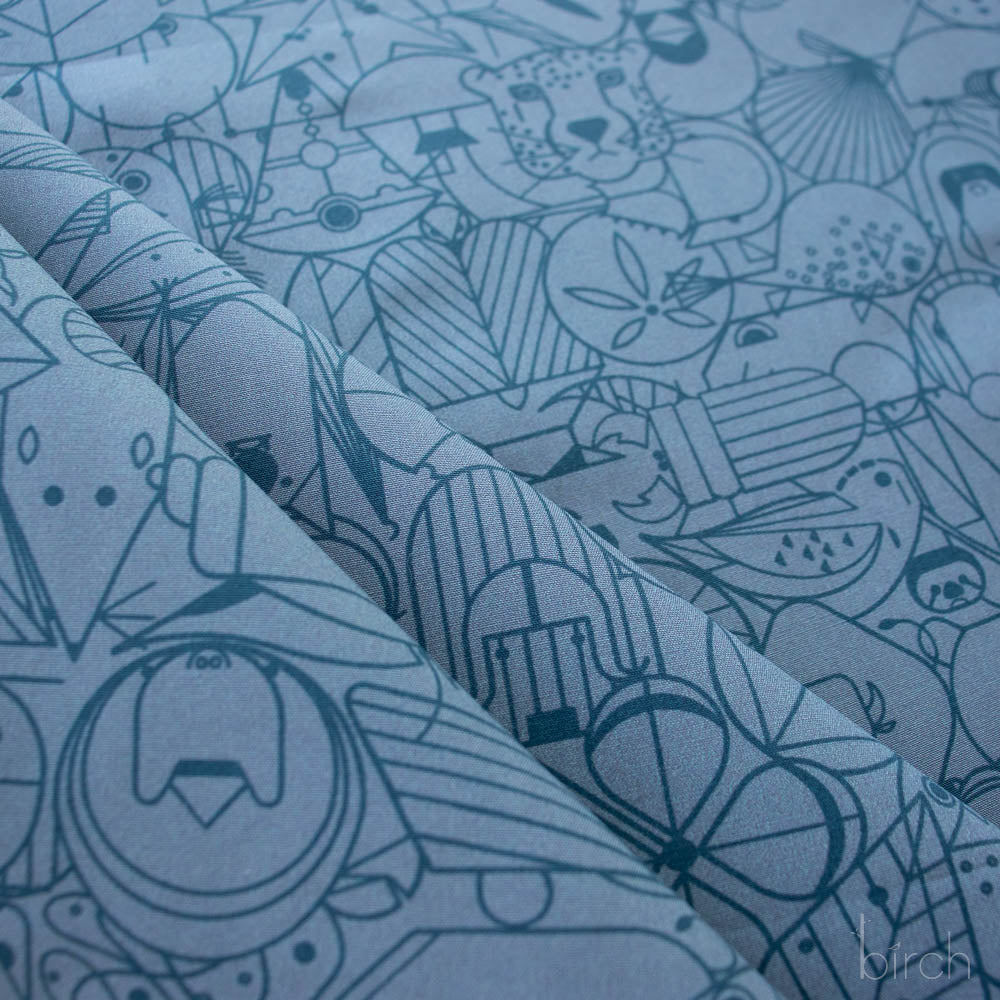 Chickadee End Papers and Original End Paper Basic by Charley Harper : Fabric Bundles