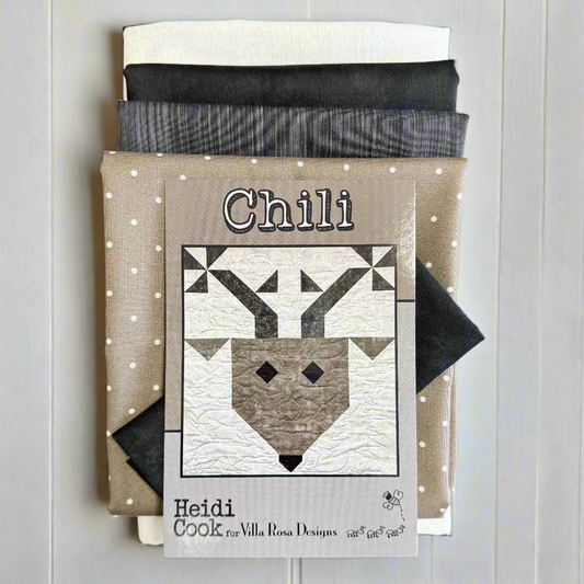 Chili Quilt Kit featuring Magic Dot by Lella Boutique