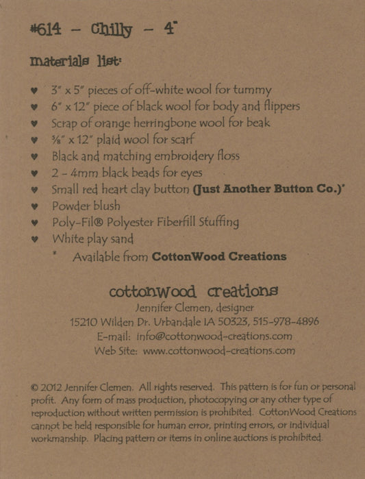 Chilly # CWC614 - Special Order