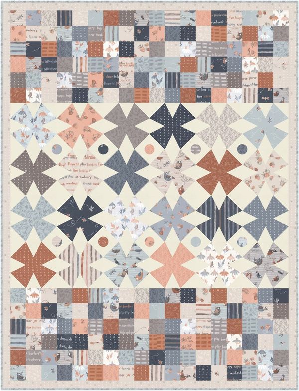 Chirp by Elana Amo - Gentle Kisses Quilt Kit